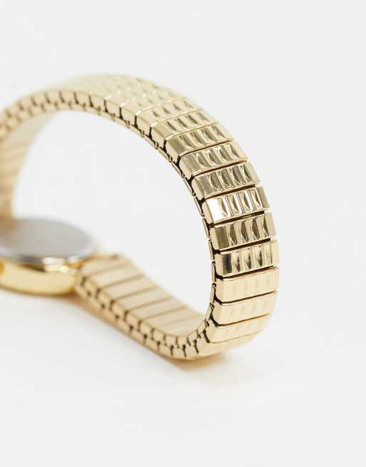 Limit - Uitbreidbaar horloge met ovale wijzerplaat in goud, 4 van 4
