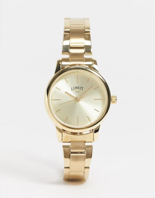 Limit womens bracelet watch in gold tone