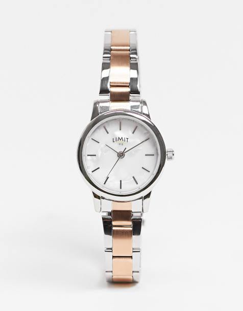 Limit womens mixed metal bracelet watch with faux MOP dial - view 1
