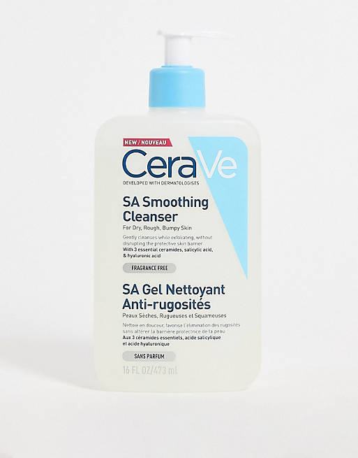 Limpiador suavizante con ácido salicílico para piel seca, áspera y con rugosidades de 473 ml de CeraVe