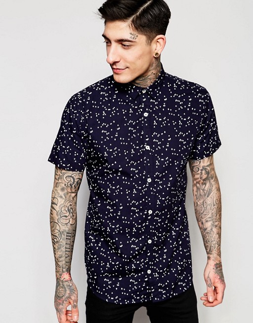 Lindbergh | Lindbergh Shirt With All Over Print With Short Sleeves In ...