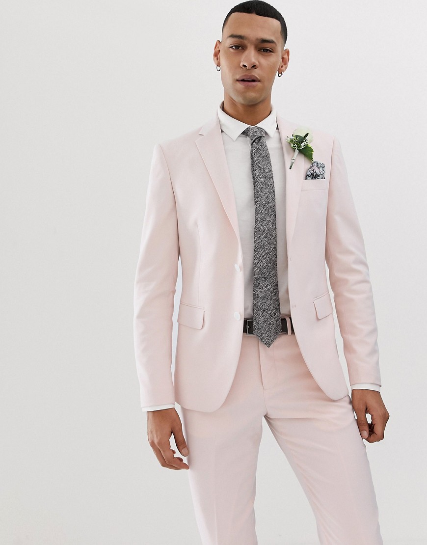 Lindbergh wedding suit jacket in light pink
