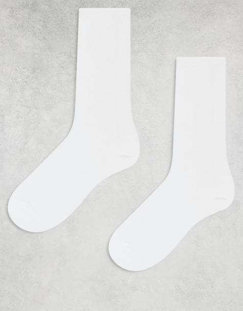 lindex 2 pack jaquard sock in white - view 1