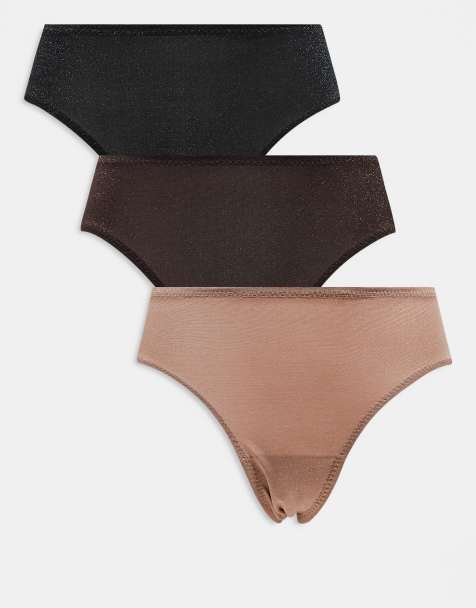 Lindex 3 pack glitter brazilian brief in multi - view 1