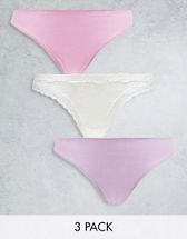 Hilfiger pack Tommy multi thong ASOS lace and mix cotton 5 in |