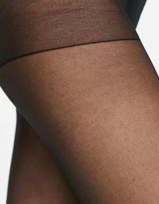 Lindex 4-pack 20 denier matt tights in black