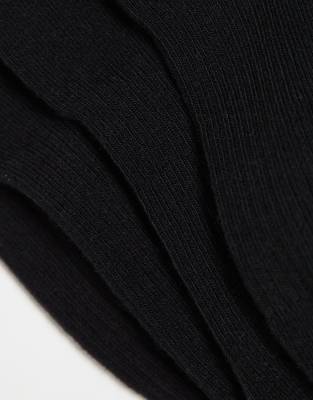 Lindex 4 Pack Low Cut Sneaker Sock In Black
