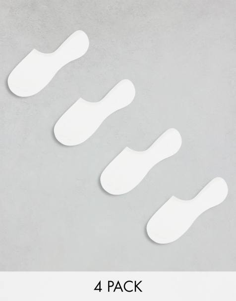 Lindex 4 pack low cut trainer sock in white - view 1