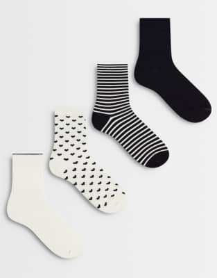 Lindex 4 Pack Socks In Multi