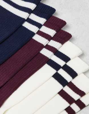 Lindex 4-pack Sporty Ribbed Socks In Multi