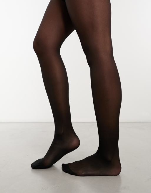Lindex 40 denier firm control tights in black, 4 of 4