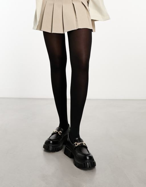 Monki 2 pack 60 denier tights in black