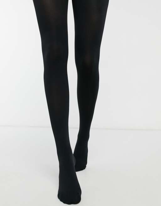Lindex 80 denier full cover and matte tights in black