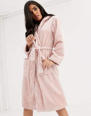 pink sherpa dressing gown