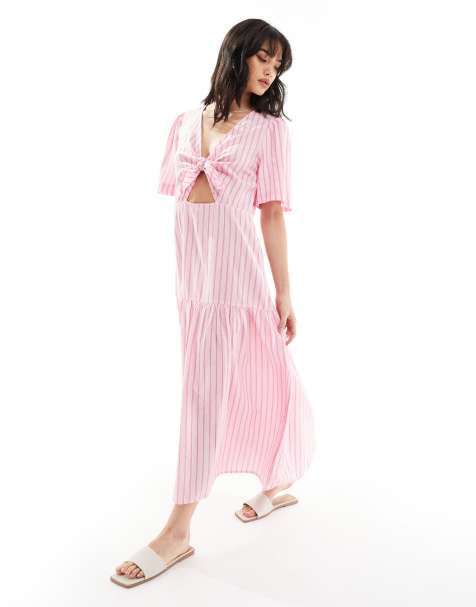 Lindex Carolina beach maxi dress in pink - view 1