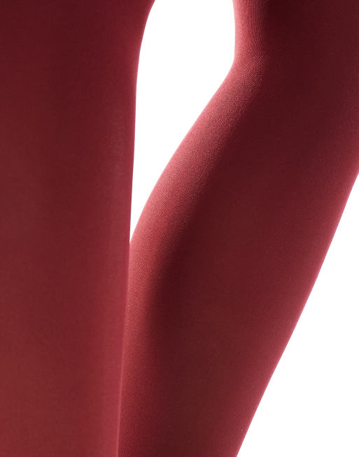 Lindex - Collants 50 deniers ultra stretch - Rouge foncé, 3 de 4