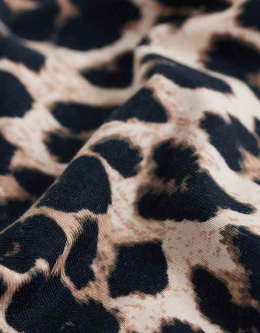 Lindex - Confezione da 3 perizomi in cotone con stampa leopardata, 2 di 3