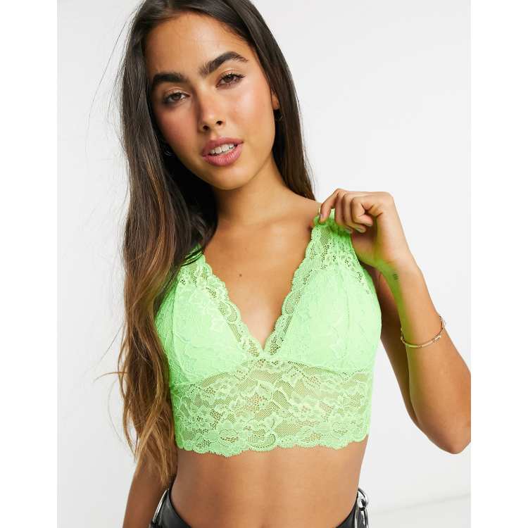 Light store green bralette