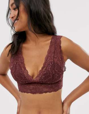 dark red bralette