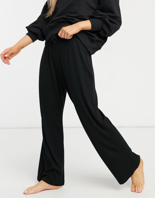 Black discount lounge trousers