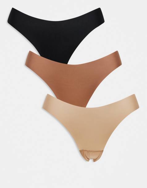 Lindex – Flerfärgade, osynliga stringtrosor, 3-pack - view 1