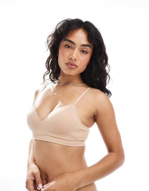 Lindex Flora seamless bra in beige, 4 of 4