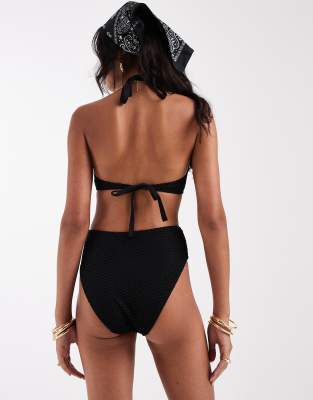 Lindex Highwaisted Bikini Bottom In Black
