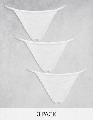 DIM Confezione Da 3 Perizomi In Cotone Elasticizzato Per Donna – Morbidi E Comodi, 95% Cotone, 5% Elastan, Vestibilità Perfetta (D4C19)