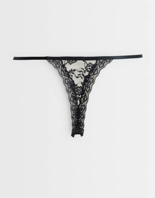 Lindex Jennie 3 pack lace thong in multi, 2 of 3