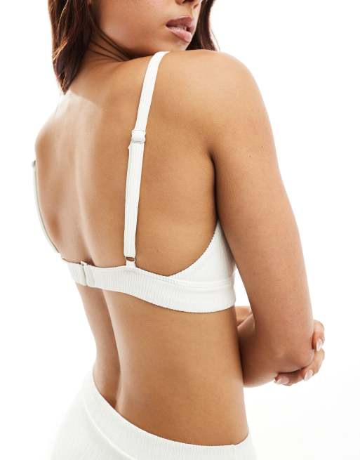 Lindex – Kelly – Biała góra od bikini o fasonie braletki, 2 z 4