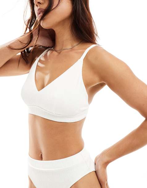 Lindex Kelly bralette bikini top in white - view 1