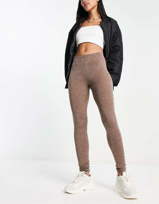 Lindex Legging de sous v tement en laine m rinos Marron chin