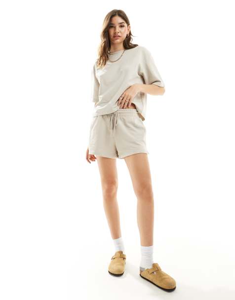 Lindex – Liza – Lounge-Shorts in Creme - view 1