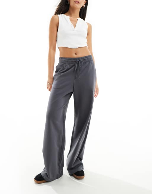 Lindex Liza lounge sweat pants in charcoal grey, 4 of 5