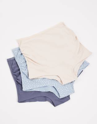 Lindex Maternity 3 Pack Briefs In Multi
