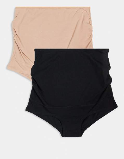 Lindex Maternity - Confezione da 3 slip color nero e beige - view 1