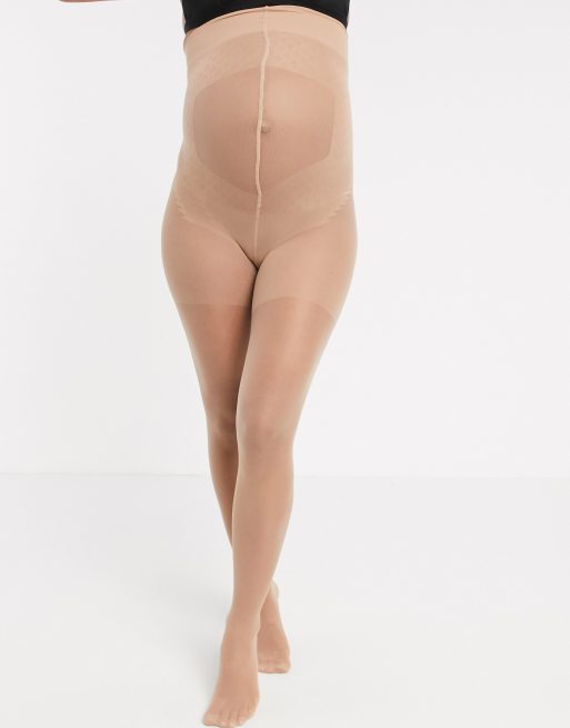 Lindex Maternity – Jasnobeżowe rajstopy z połyskiem 20 den, 2 z 3
