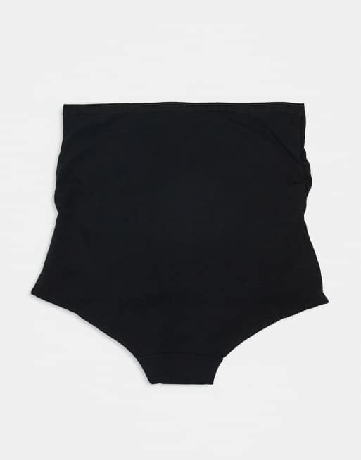 Lindex Maternity – MOM – 3er-Pack Brazilian-Umstandsslips in Schwarz/Grau, 3 von 3