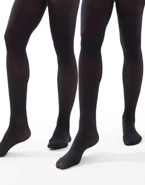 Lindex Maternity - MOM - Confezione da 2 paia di collant neri 40 denari - view 1