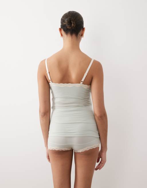 Lindex Maternity nursing camisole in teal, 2 of 4