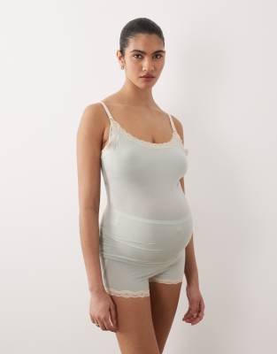 Lindex Maternity nursing camisole top in teal