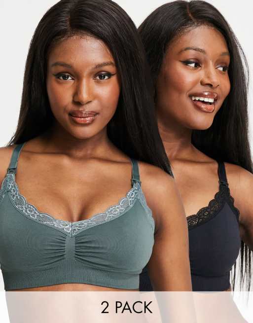 Pack of 2 Seamless Full Cup Nursing Bras