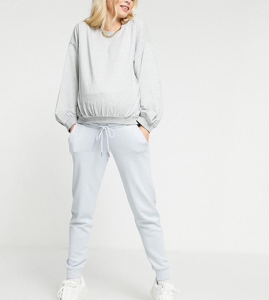 Lindex MOM - Exclusive Jo - Blå fleece-joggingbukser i økologisk bomuld