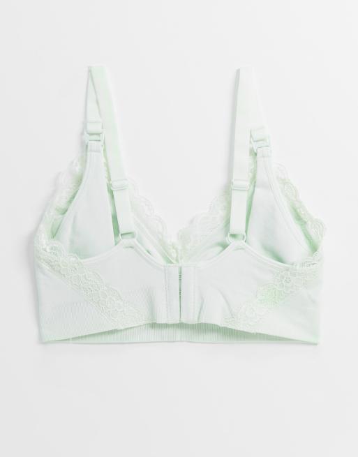 Lindex - Mom - Exclusivité - Lot de 2 soutiens-gorge d'allaitement sans coutures - Blanc et turquoise, 2 de 4