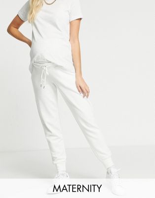 Lindex MOM Jo cotton fleece joggers in off white - WHITE - ASOS Price Checker