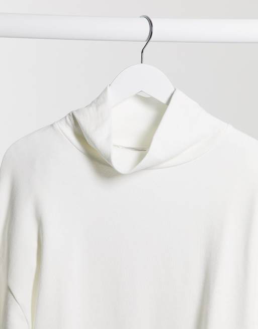 White hotsell fleece turtleneck