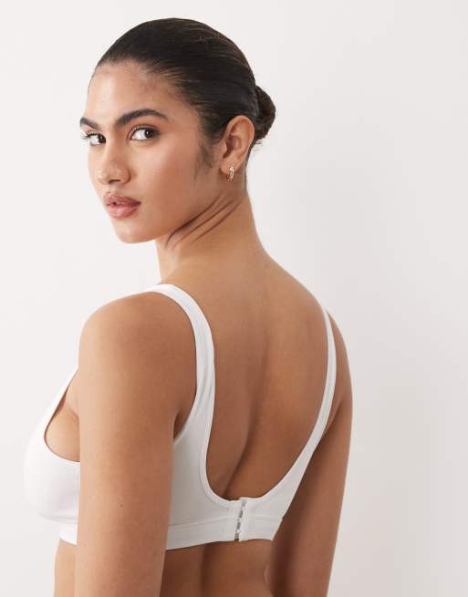 Lindex MOM - Lot de 2 brassières d'allaitement croisées - Gris et blanc, 4 de 4