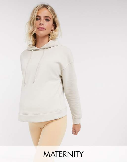 Lindex - MOM - Tuta da casa in cotone spazzolato beige, 2 di 3