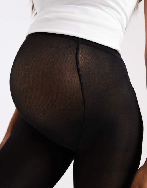 Lindex MOM – Zestaw 2 par bardzo elastycznych czarnych rajstop 50 den, 2 z 3