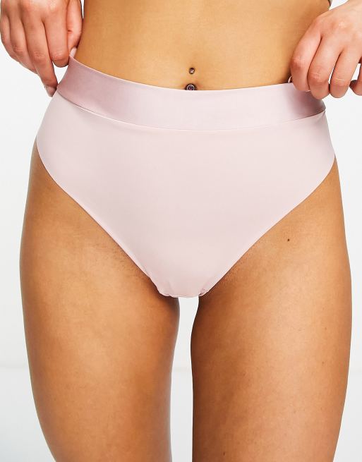 Lindex - Onzichtbare string met hoge taille in zachtroze, 2 van 4